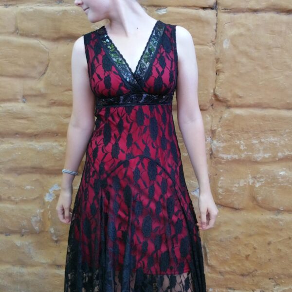 Lace Dress - Red
