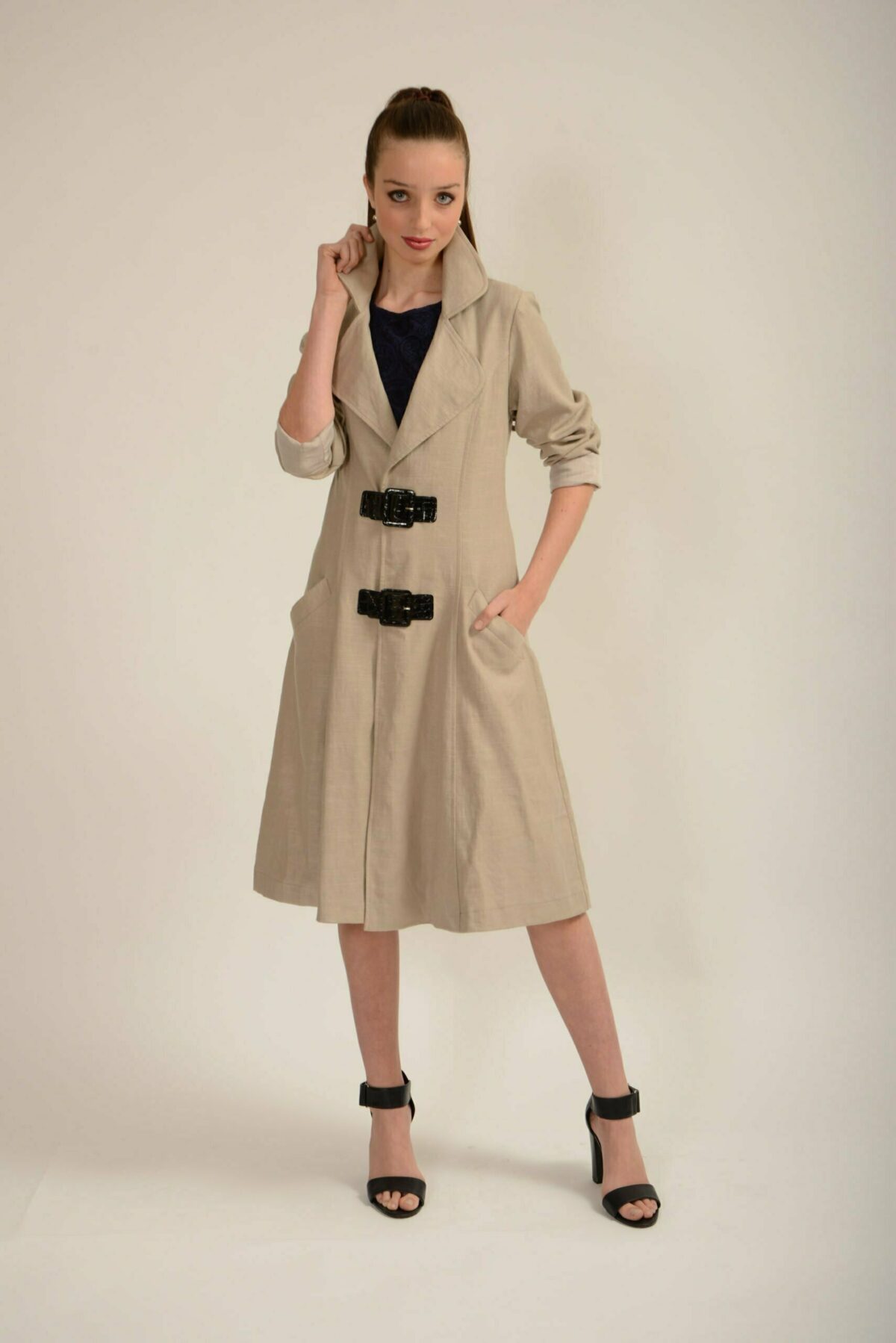 Ava Linen Coat